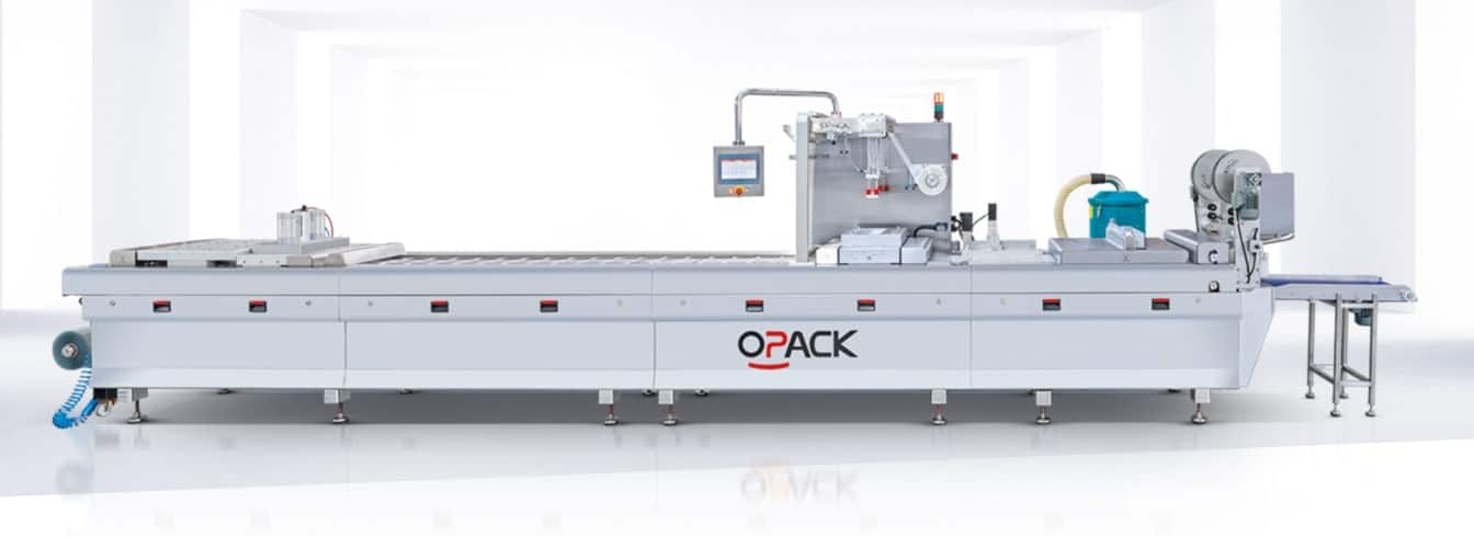 Modifiye atmosfer paketleme için OPACK termoform paketleme makinesi